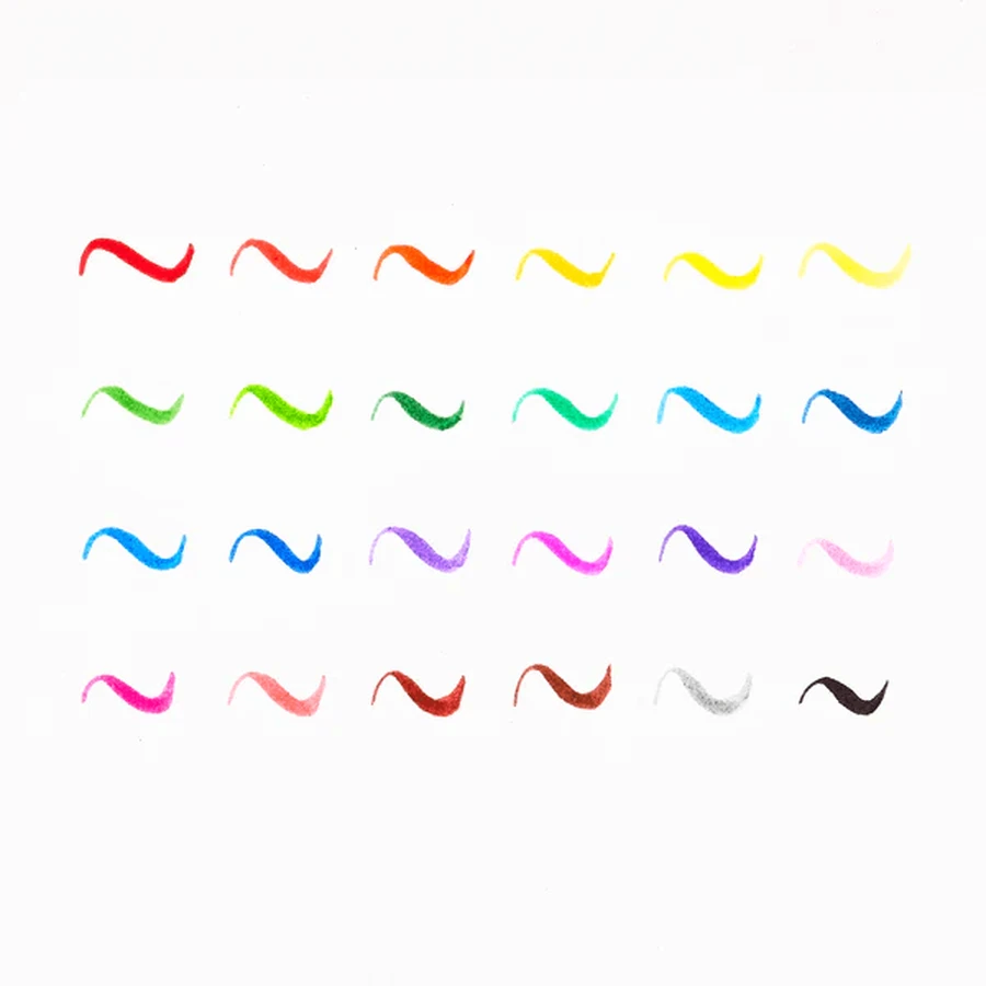 Crayons de couleur Brilliant Brush, lot de 12