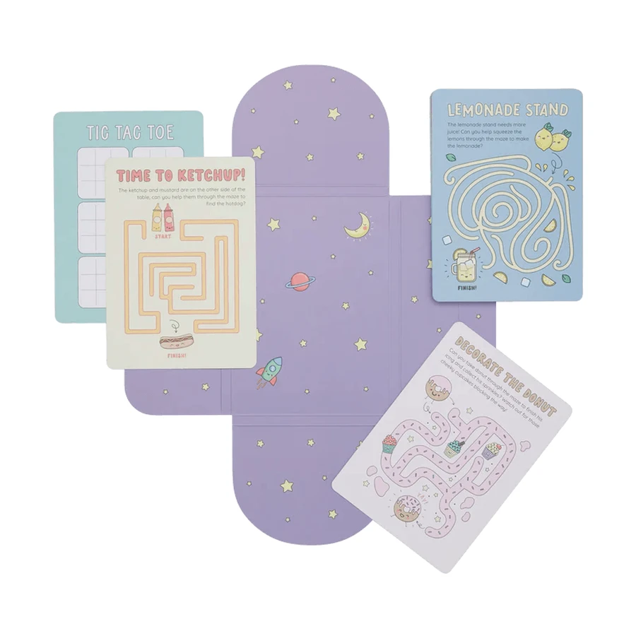 Collection of 24 cards with games and activities - Mazes