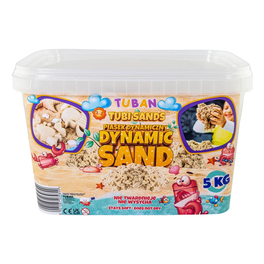 Moldable sensory sand in a box - natural, 5 kg