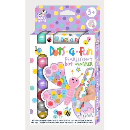 Set of 8 Dots 4 Fun Washable Carioci - pearl colors