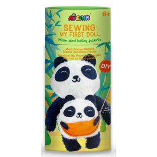 Sewing set My First Doll, Mommy and Panda Baby