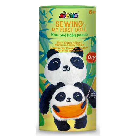 Sewing set My First Doll, Mommy and Panda Baby