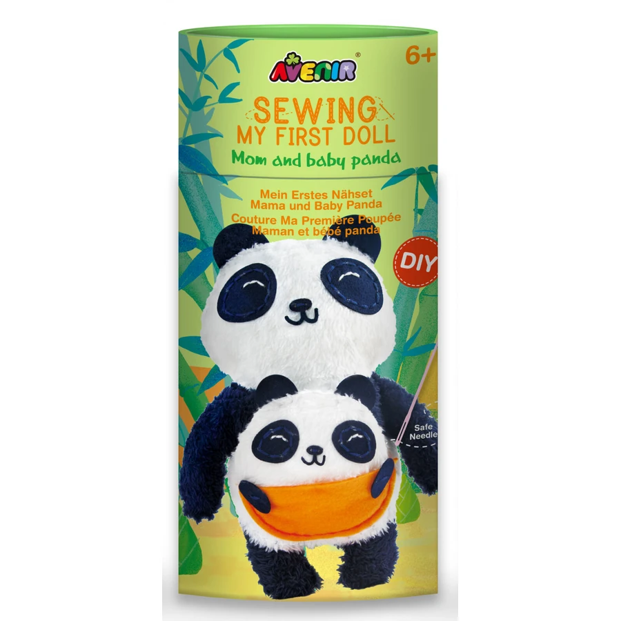 Sewing set My First Doll, Mommy and Panda Baby
