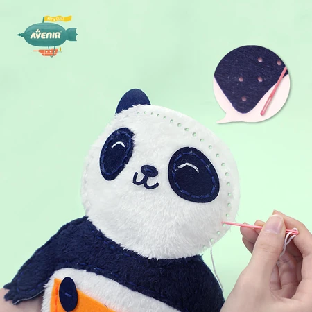 Sewing set My First Doll, Mommy and Panda Baby