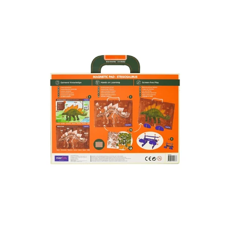 Magnetisch leerspel -Stegosaurus