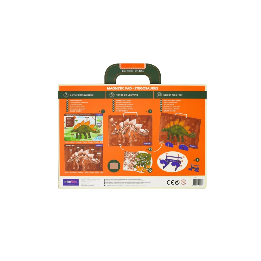 Magnetisch leerspel -Stegosaurus