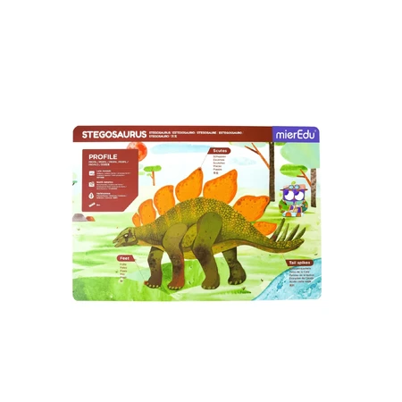 Magnetisch leerspel -Stegosaurus