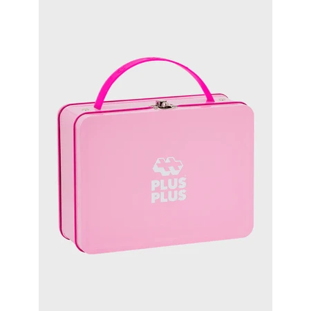 Jeu de construction Plus-Plus, 70 grandes pièces, portable, dans une boîte en métal, couleurs pastel