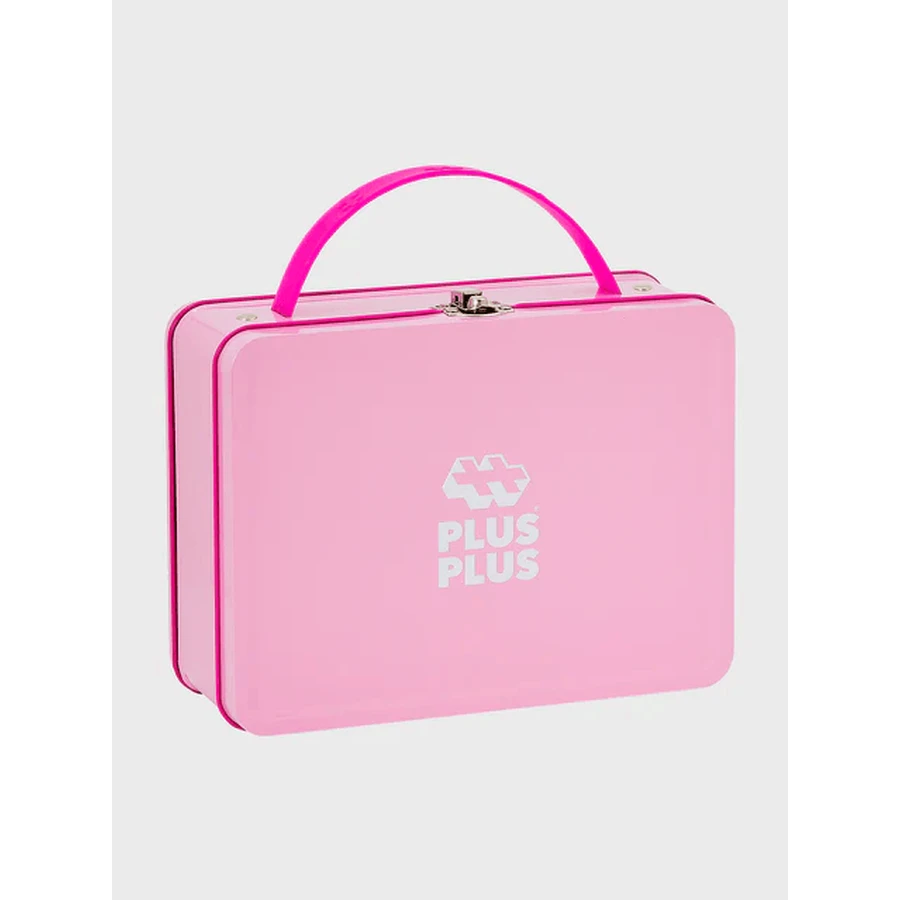 Jeu de construction Plus-Plus, 70 grandes pièces, portable, dans une boîte en métal, couleurs pastel
