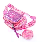 Girabrilla clutch and coin purse - quilted, with reversible sequins