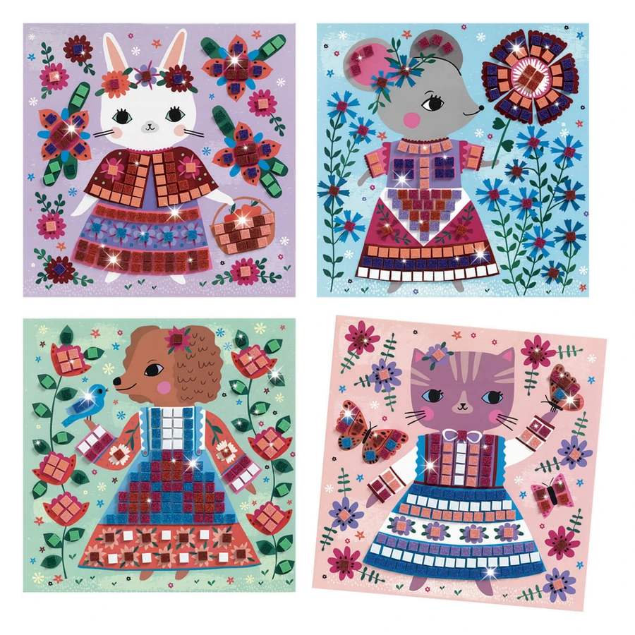 Djeco mosaico, Mascotas