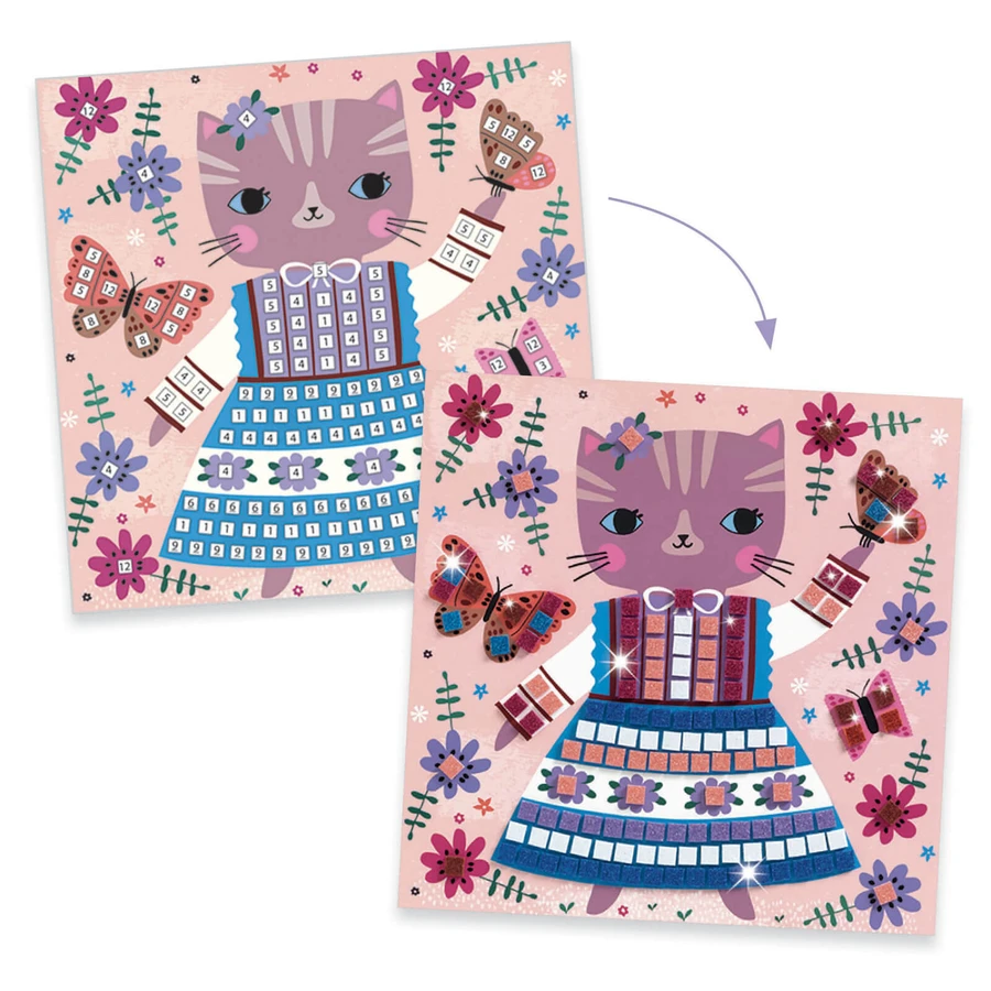 Djeco mosaico, Mascotas