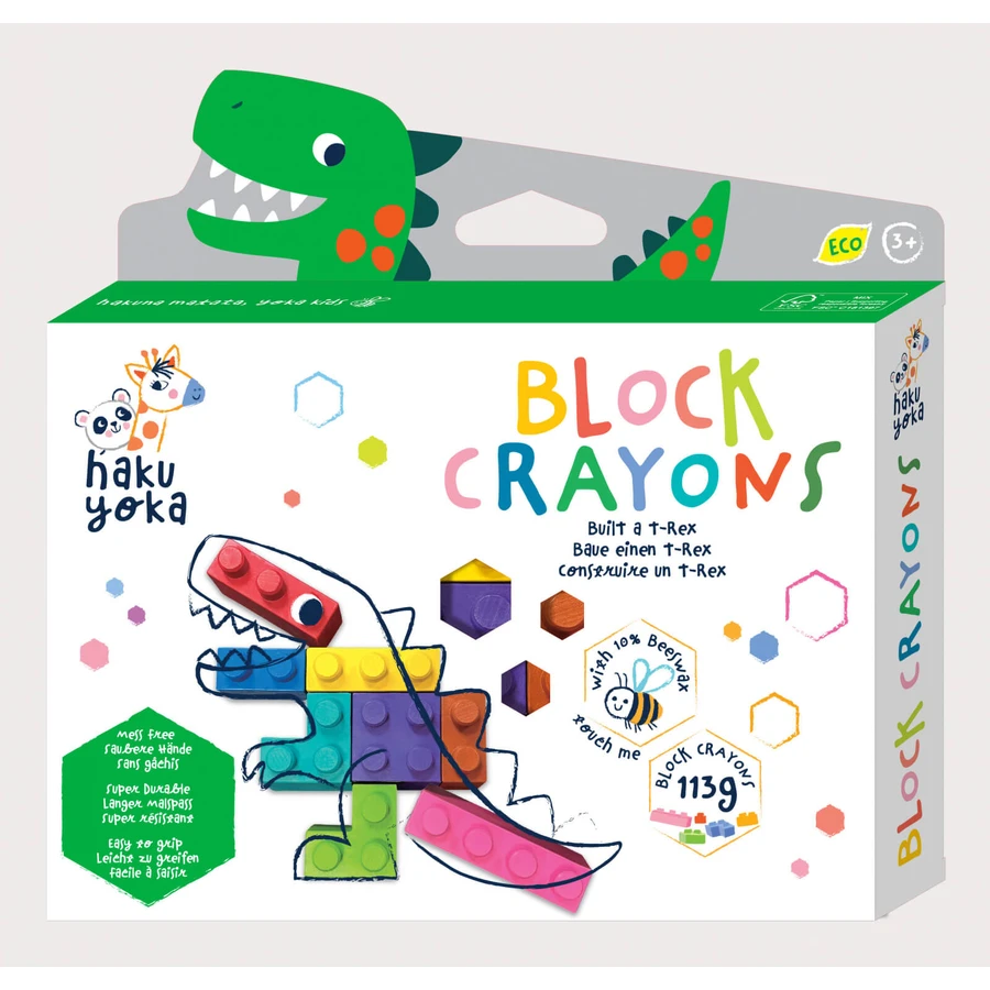 Bloc Crayons - Dinozaur T-Rex, Haku Yoka