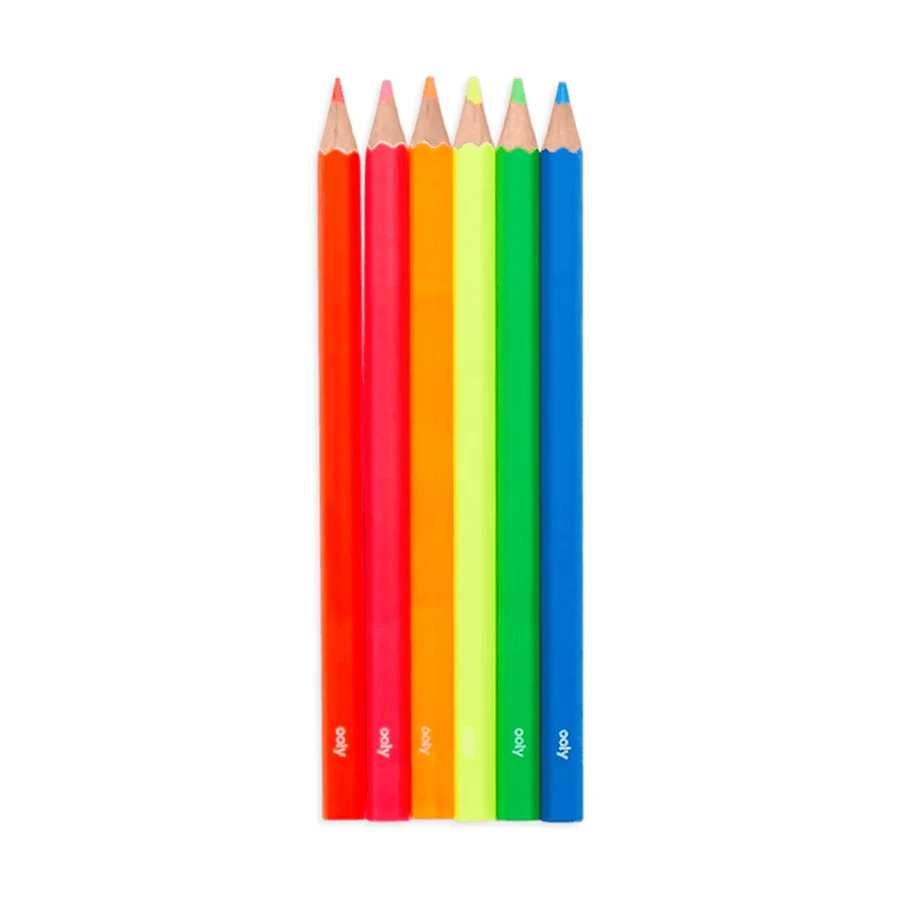 Lápices de colores Neon Jumbo Jumbo Brights - set de 6