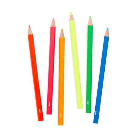 Lápices de colores Neon Jumbo Jumbo Brights - set de 6