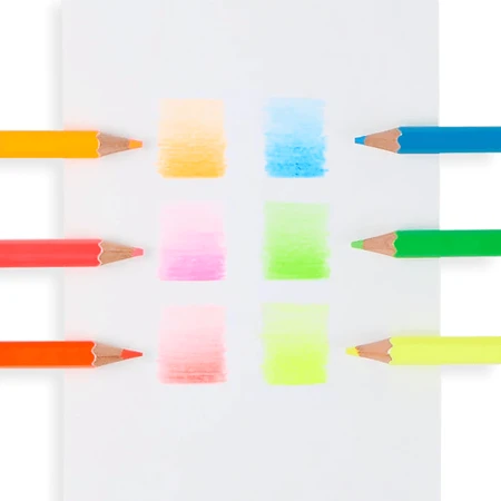 Lápices de colores Neon Jumbo Jumbo Brights - set de 6