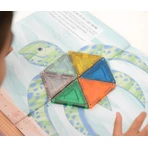 Activity book for magnetic construction sets