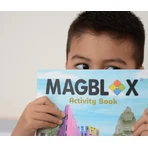 Activity book for magnetic construction sets