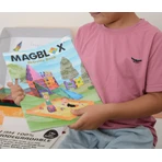 Activity book for magnetic construction sets