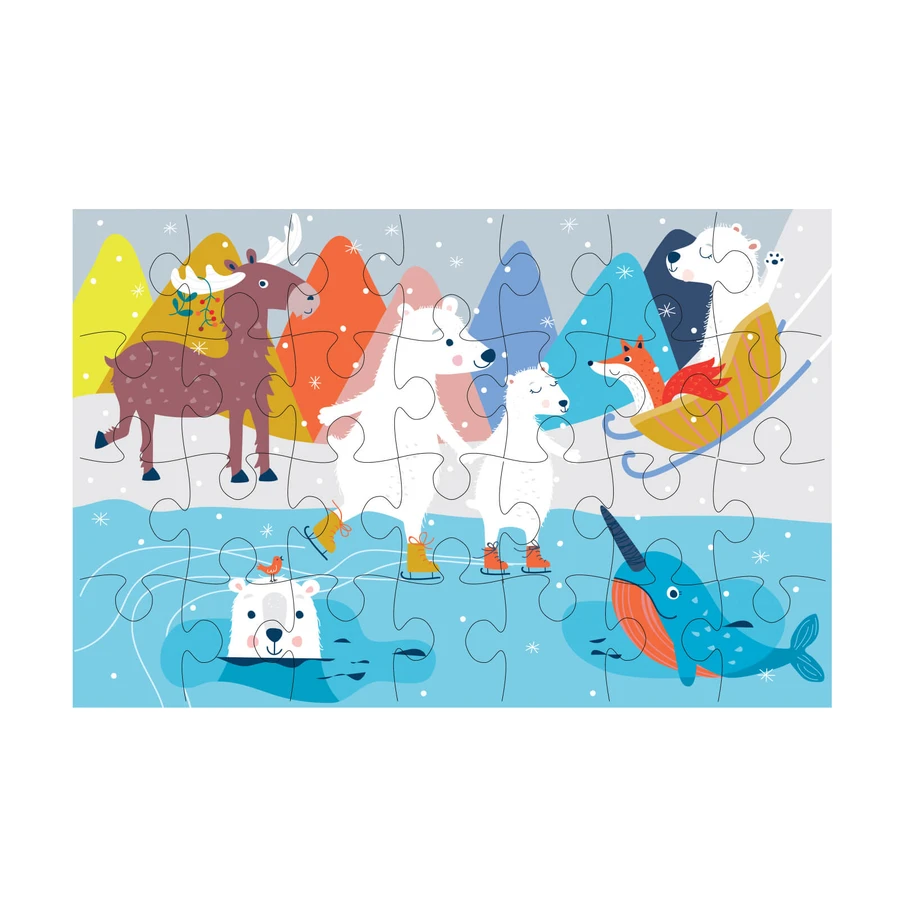28 stukjes puzzel -Polar
