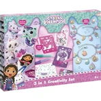 Set créatif 3 en 1, bracelets avec pendentifs, crayons en spray et peinture sur diamant, Gabby's Dollhouse