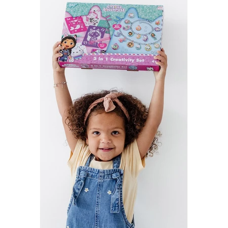 Set créatif 3 en 1, bracelets avec pendentifs, crayons en spray et peinture sur diamant, Gabby's Dollhouse