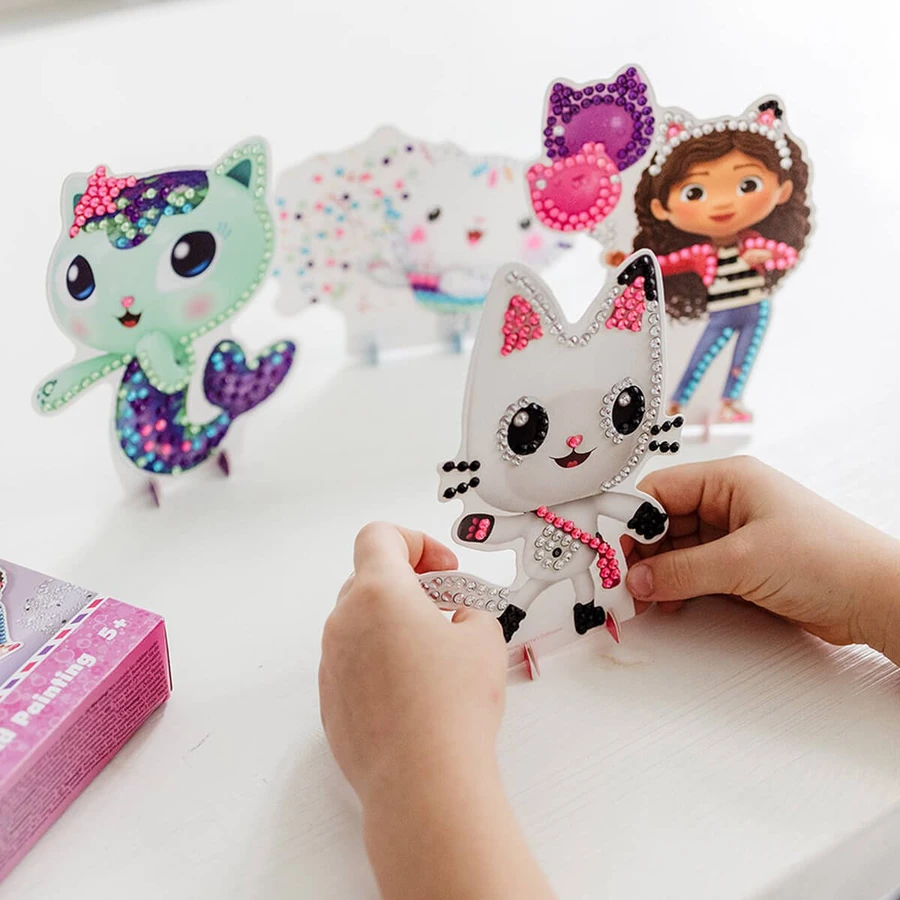 Set créatif 3 en 1, bracelets avec pendentifs, crayons en spray et peinture sur diamant, Gabby's Dollhouse