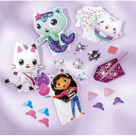 Set créatif 3 en 1, bracelets avec pendentifs, crayons en spray et peinture sur diamant, Gabby's Dollhouse
