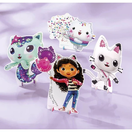 Set créatif 3 en 1, bracelets avec pendentifs, crayons en spray et peinture sur diamant, Gabby's Dollhouse