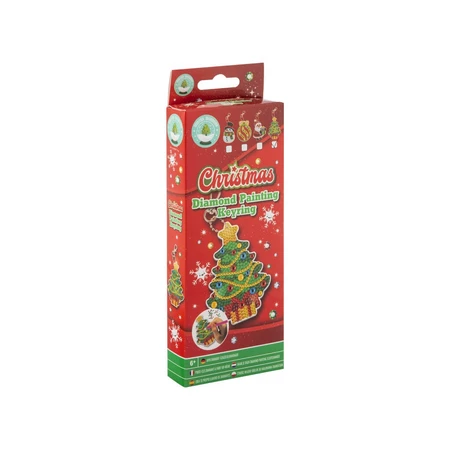 Kreatives DIY-Set, Schlüsselanhänger mit Weihnachtsmotiv