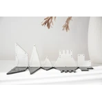 Magblox Magnetic Set - 92 bloques de construcción magnéticos Monocromo Blanco y Negro