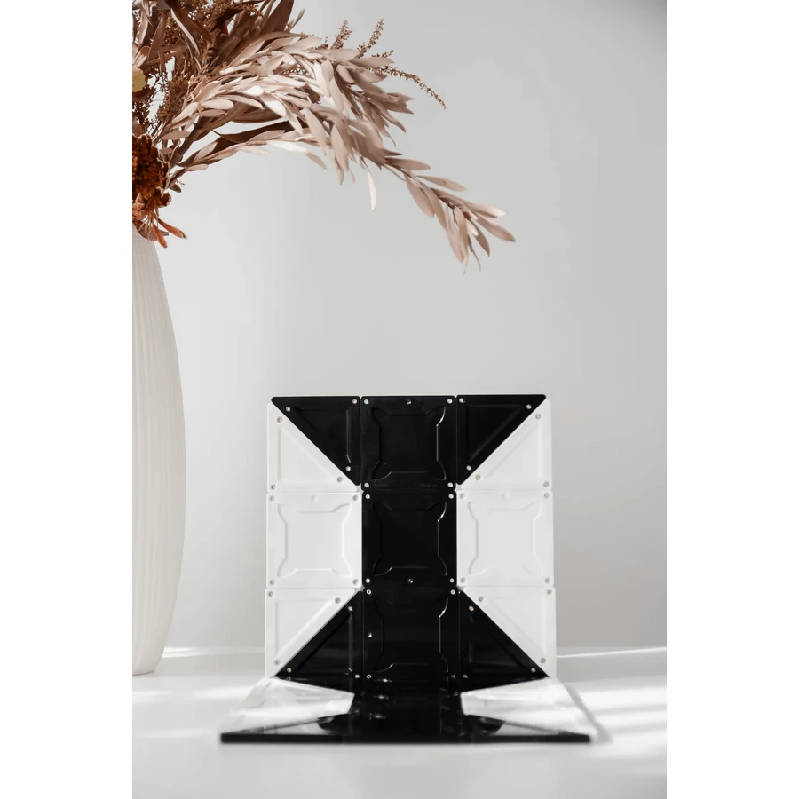 Magblox Magnetic Set - 92 bloques de construcción magnéticos Monocromo Blanco y Negro
