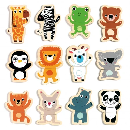 Djeco Magnetisches Spiel Tiere - freundlich