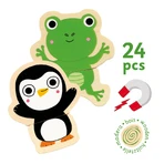 Djeco Magnetisches Spiel Tiere - freundlich