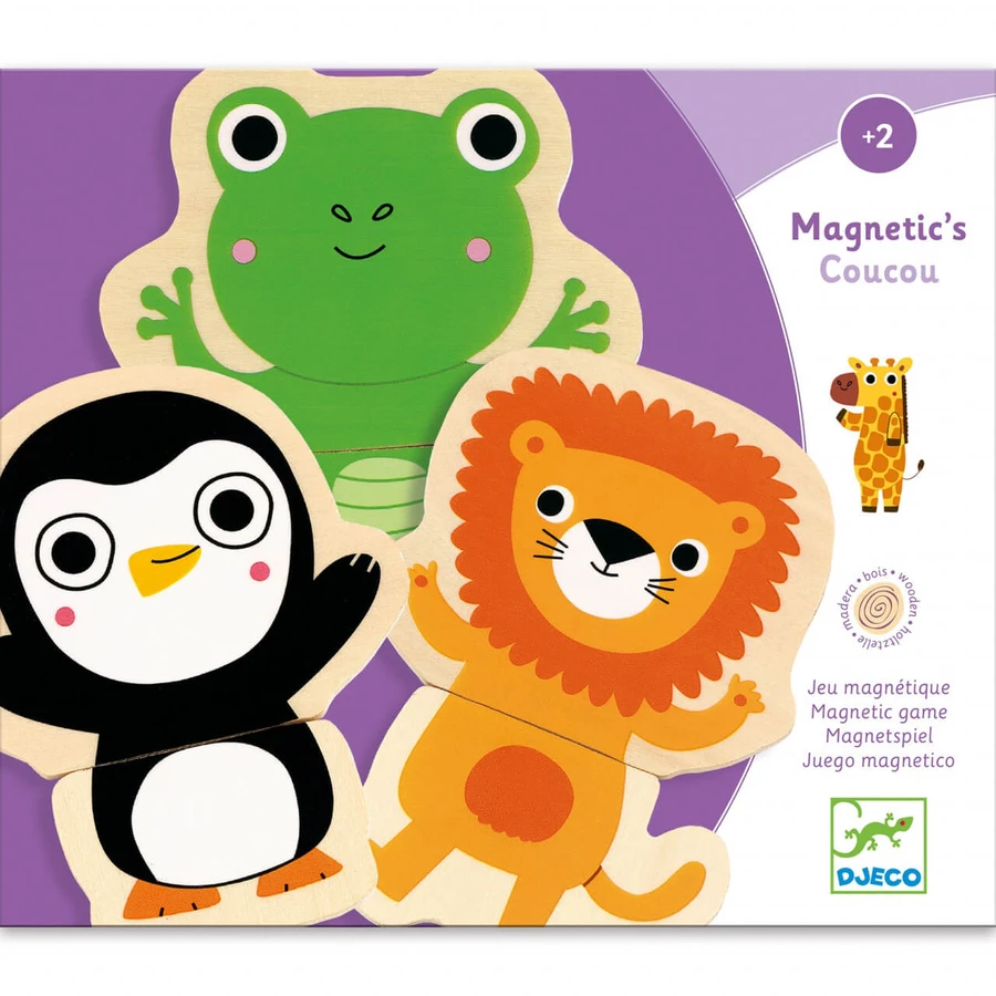 Djeco Magnetisches Spiel Tiere - freundlich