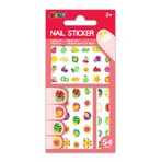 Glow in the dark nagelstickers - Fruit