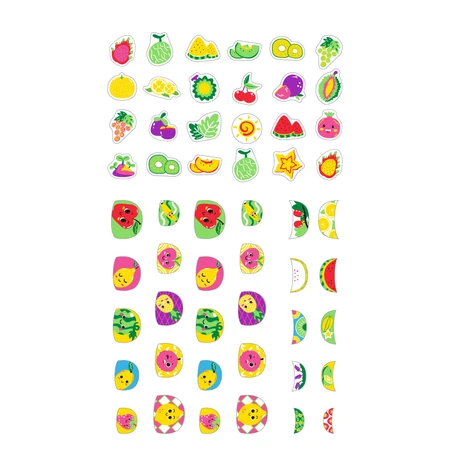 Glow in the dark nagelstickers - Fruit