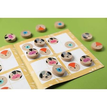 Jeu de logique en bois "Sudoku Animals" 16 pièces