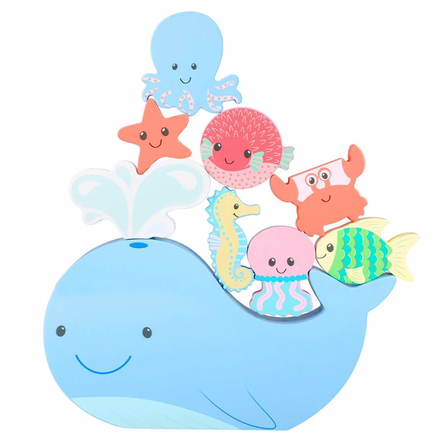 Drewniana gra na równowagę z morską fauną, Orange Tree Toys: ceny i cechy