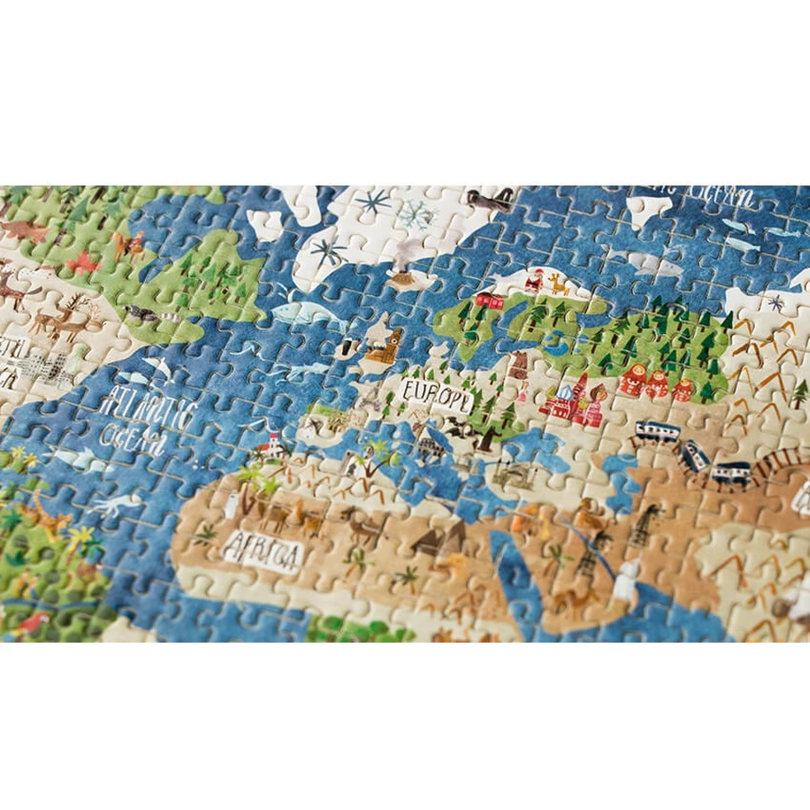 Micro puzzel Londji-600 stukjes, continent