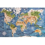 Micro puzzel Londji-600 stukjes, continent
