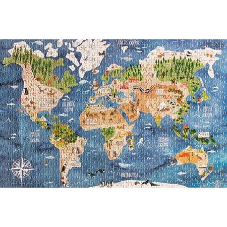 Micro puzzel Londji-600 stukjes, continent