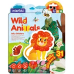 Creatieve set met herbruikbare zachte stickers - Wilde dieren