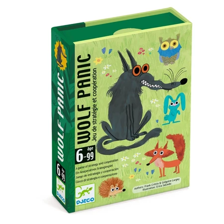 Juego de cooperación de cartas Wolf Panic, Djeco