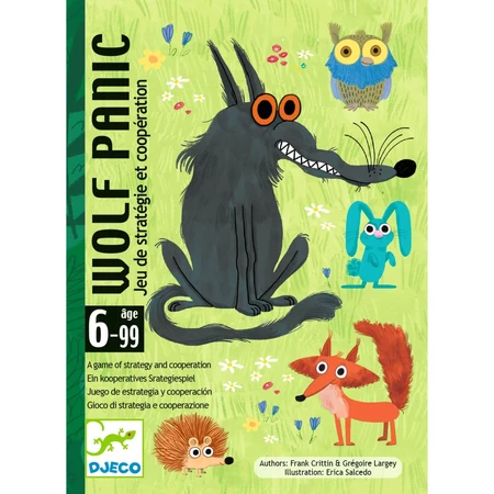 Juego de cooperación de cartas Wolf Panic, Djeco