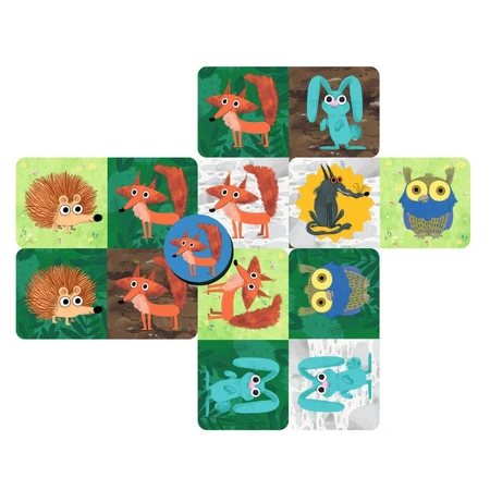 Juego de cooperación de cartas Wolf Panic, Djeco