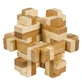 Logic game IQ in bamboo wood in metal box-10
