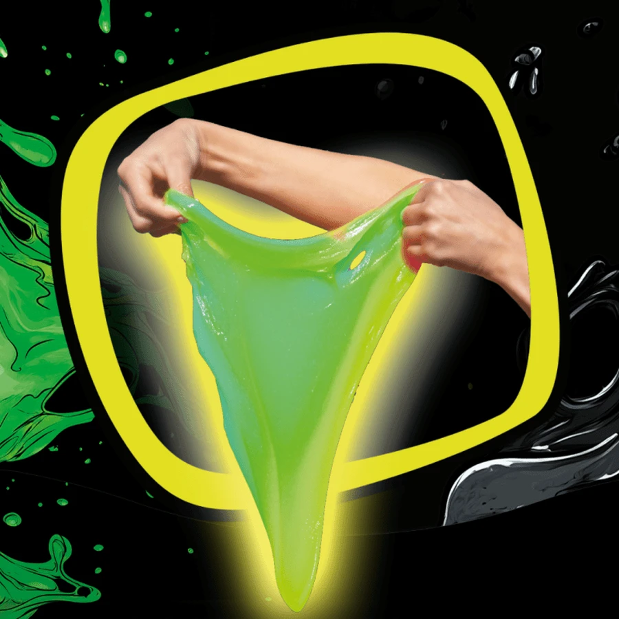 Set DIY Experiments JIGGLY SLIME SLIME FLUO GLOW JIGGLY SLIME FLUO GLOW - GREEN 430 g