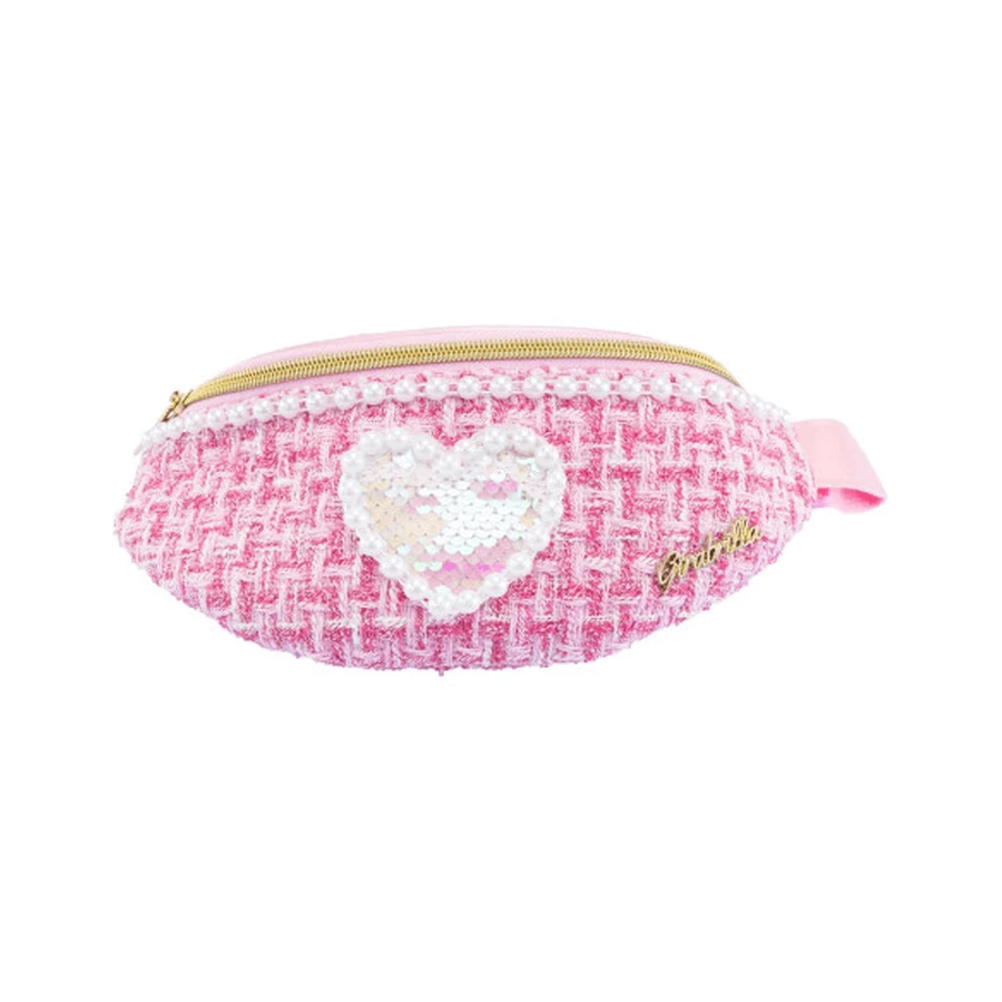 Tweed Girabrilla Tweed Handtas - tweed tas met omkeerbare pailletten