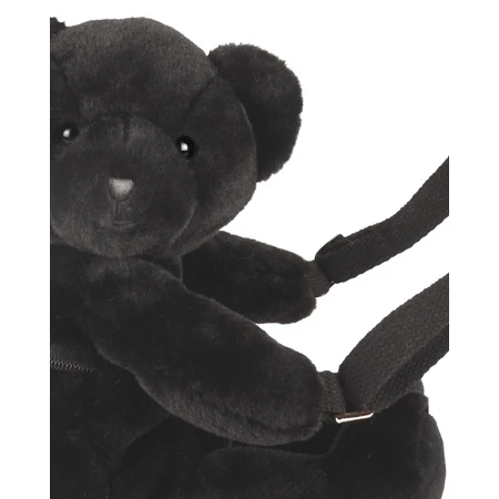 Teddy Bear - adorable crossbody bag, 30 cm, Black
